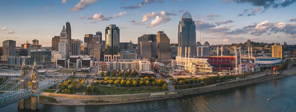 Skyline Image of Downtown Cincinnati, Ohio