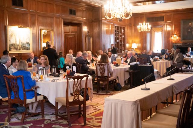 Tocqueville Society Members Gather for lunch in May 2022