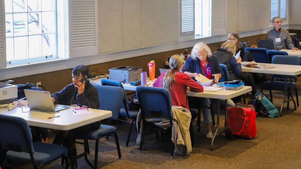 United Way volunteers help neighbors with tax preparation at Northminster Presbyterian Church in 2026.