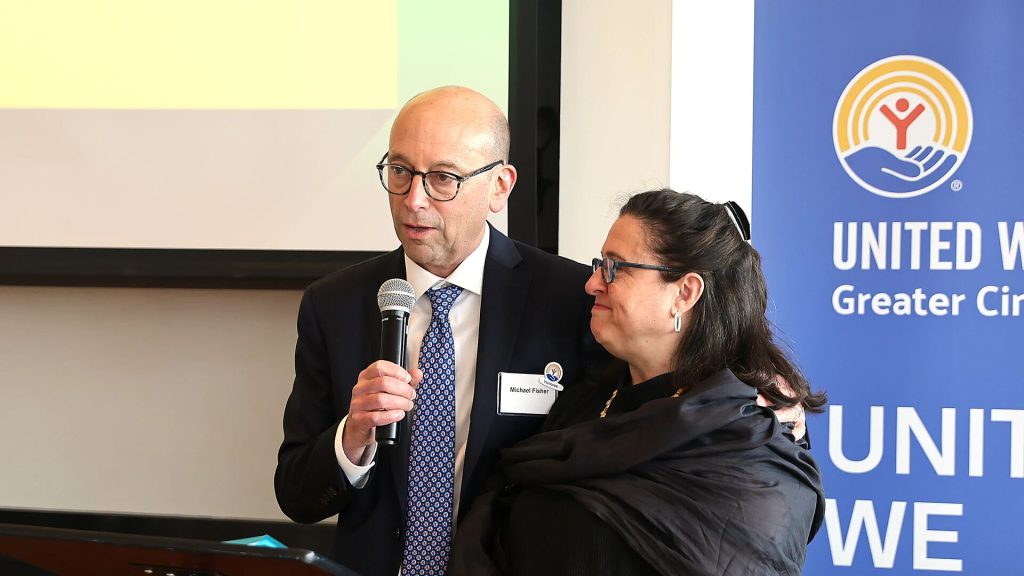 Michael and Suzette Fisher are recognized at the 2024 Annual Tocqueville Celebration.