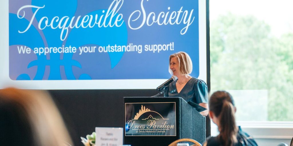 Moira Weir at the 2025 Annual Tocqueville Celebration