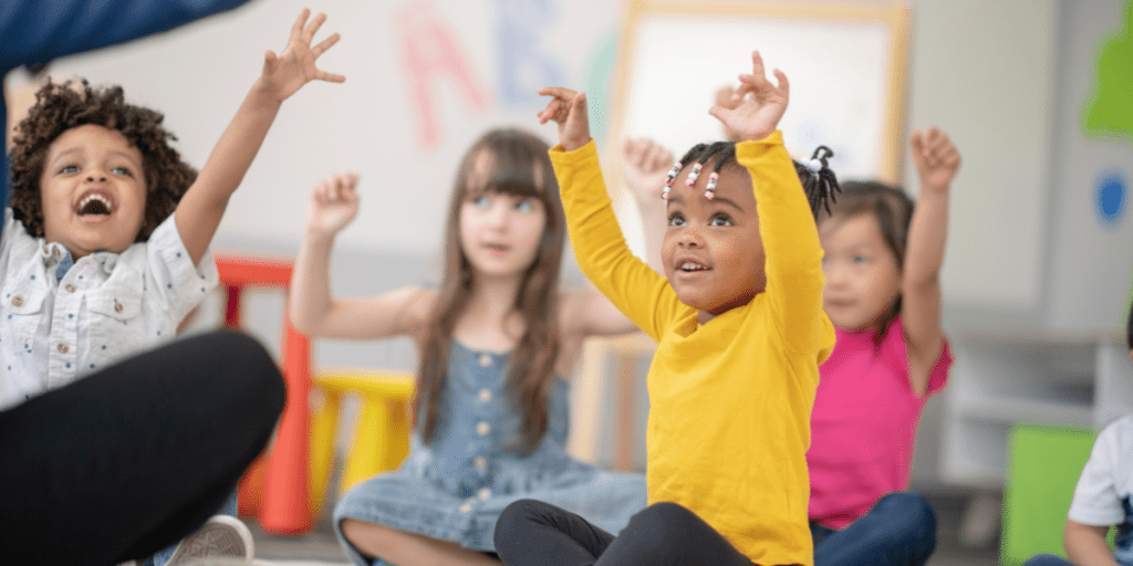 Children in classroom