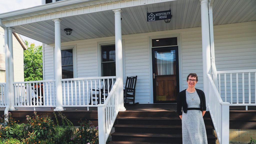 Meridith runs the shelter Lydia's House in Norwood where she helps residents using MyFreeTaxes. She's also a former volunteer preparer.